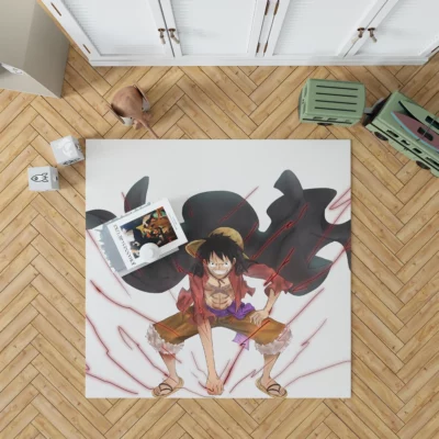 One Piece Anime Monkey D Luffy Rug