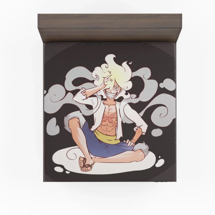 One Piece Saga Luffy Gear 5 Quest Anime Fitted Sheet