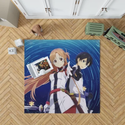 Ordinal Scale Asuna and Kirito Cinematic Quest Anime Rug