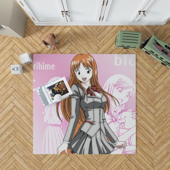 Orihime Bleach Adventure Unfolds Anime Rug