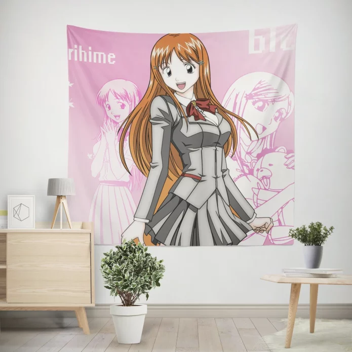 Orihime Bleach Adventure Unfolds Anime Wall Tapestry