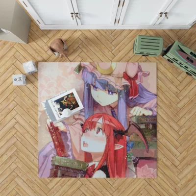 Patchouli and Koakuma Touhou Duo Anime Rug