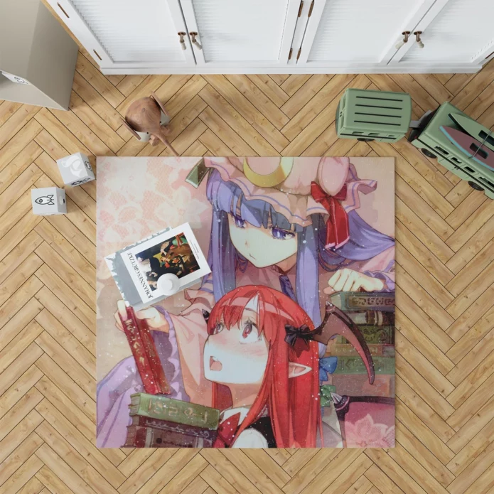 Patchouli And Koakuma Touhou Duo Anime Rug