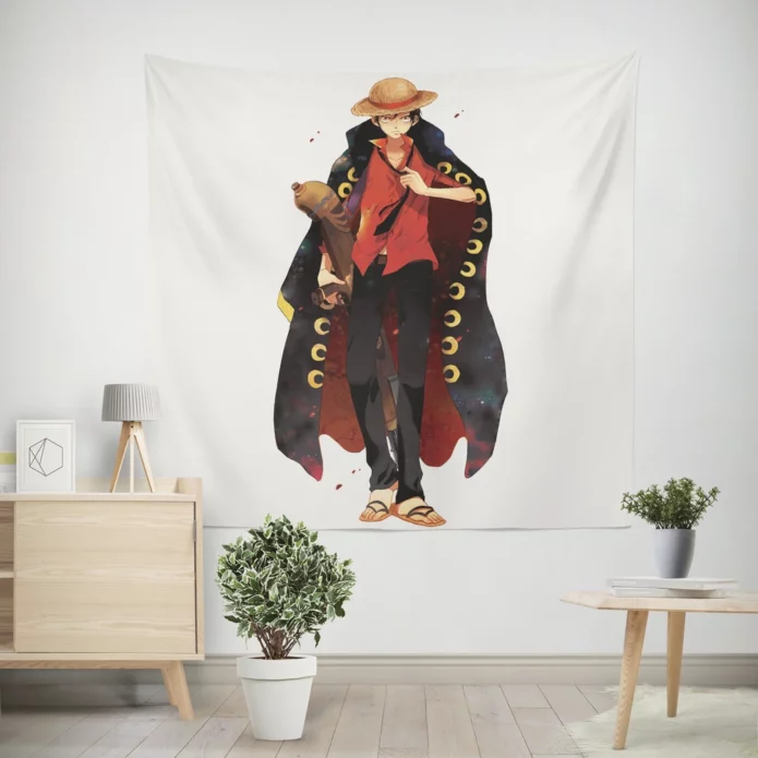 Pirate King Luffy One Piece Odyssey Anime Wall Tapestry