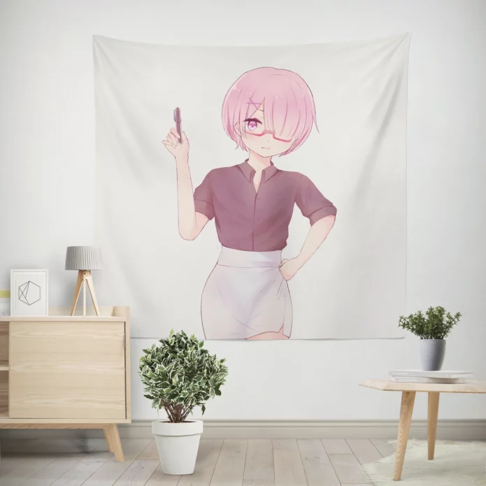 Ram Re Zero Delightful Maid Anime Wall Tapestry