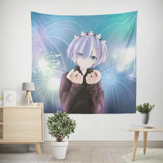 Re Zero Chronicles Rem Anime Odyssey Wall Tapestry