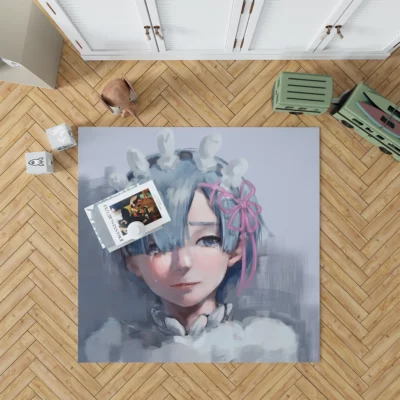 Re ZERO Dreamscapes Rem Fantasy Adventure Anime Rug