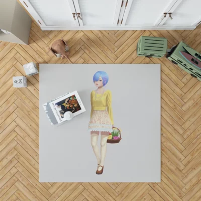 Re ZERO Fantasia Rem Parallel Universe Anime Rug