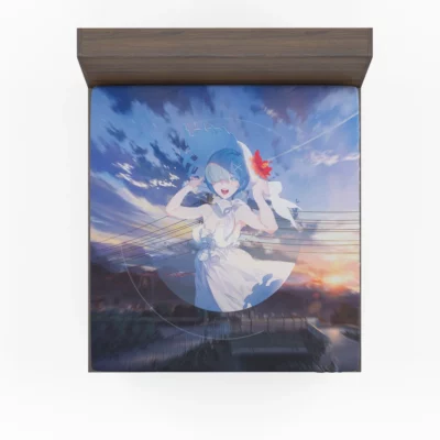 Re ZERO Reflections Rem Anime Odyssey Fitted Sheet