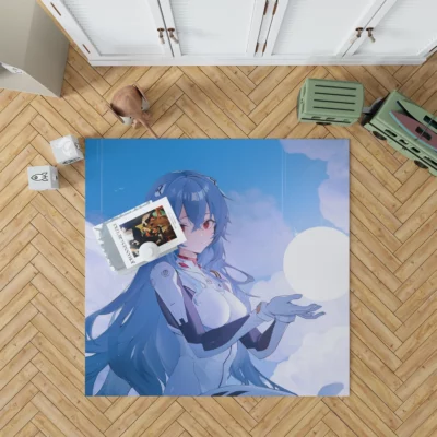 Rei Ayanami Evangelion Enigmatic Heroine Anime Rug