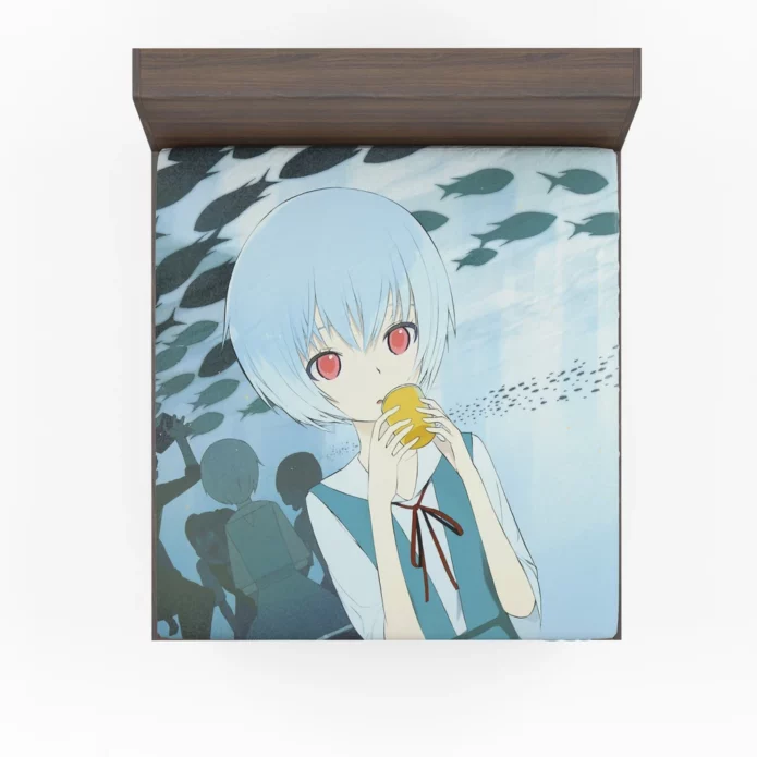 Rei Ayanami Evangelion Iconic Character Anime Fitted Sheet