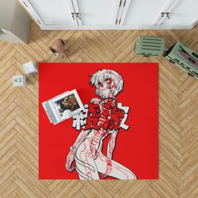 Rei Ayanami Neon Genesis Mystery Anime Rug