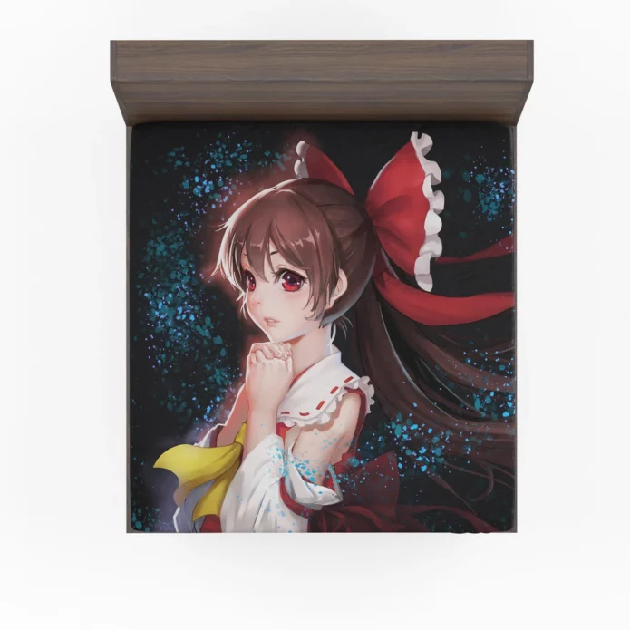 Reimu Hakurei Fantasy In The World Of Touhou Anime Fitted Sheet