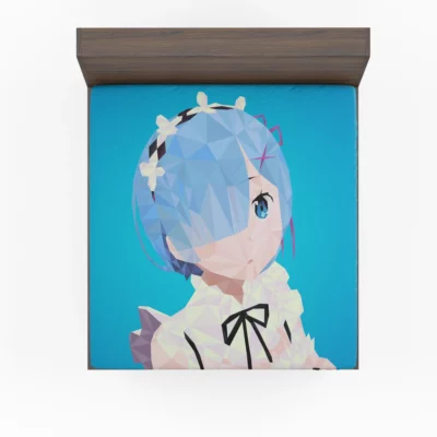 Rem Blue-Haired Chronicles Re ZERO Adventure Anime Fitted Sheet