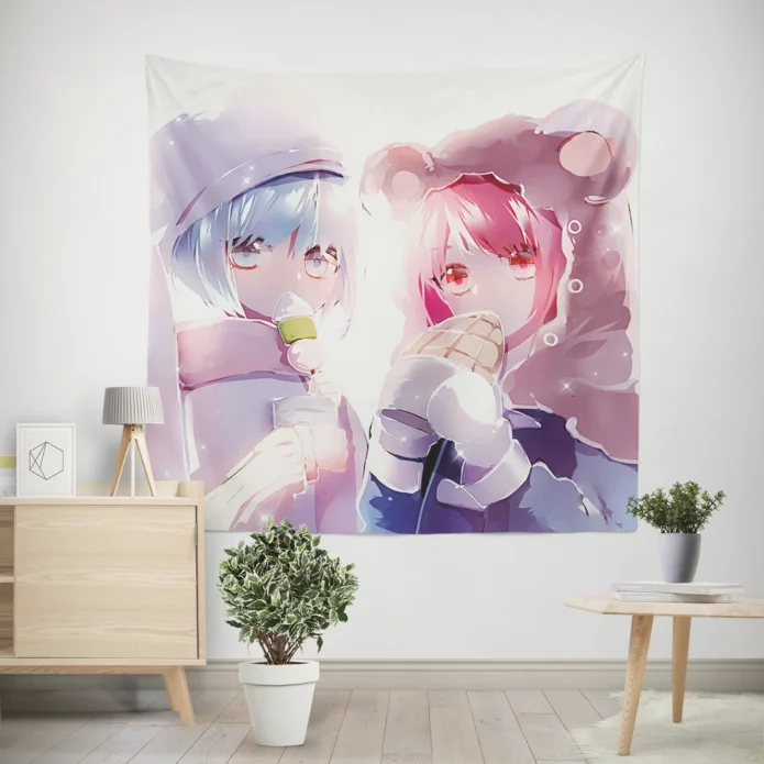 Rem And Ram Re Zero Sisters Anime Wall Tapestry