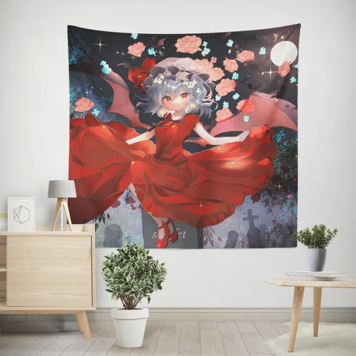 Remilia Power Touhou Unveiled Anime Wall Tapestry