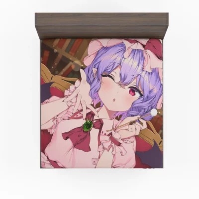 Remilia Scarlet Touhou Dark Queen Anime Fitted Sheet