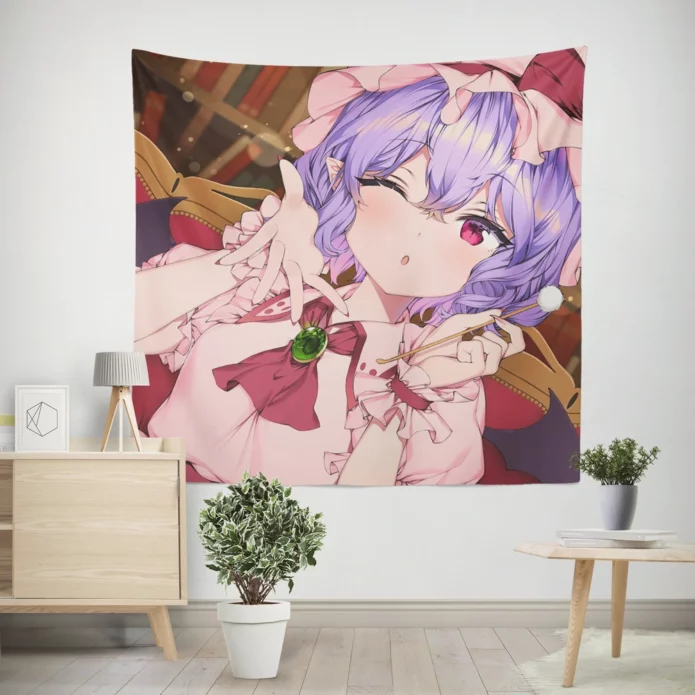 Remilia Scarlet Touhou Dark Queen Anime Wall Tapestry