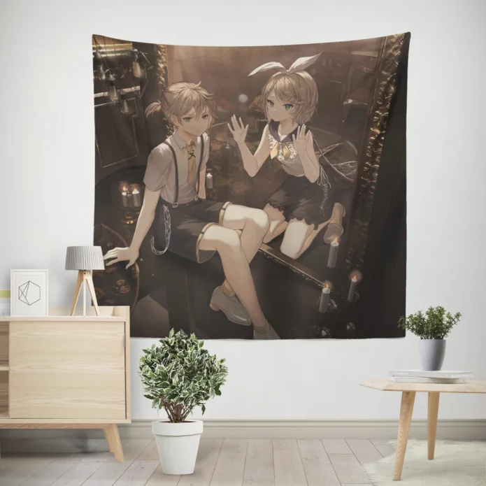 Rin And Len Vocaloid Harmony Anime Wall Tapestry