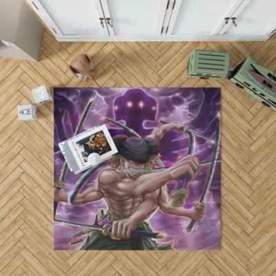 Roronoa Zoro One Piece Odyssey Anime Rug