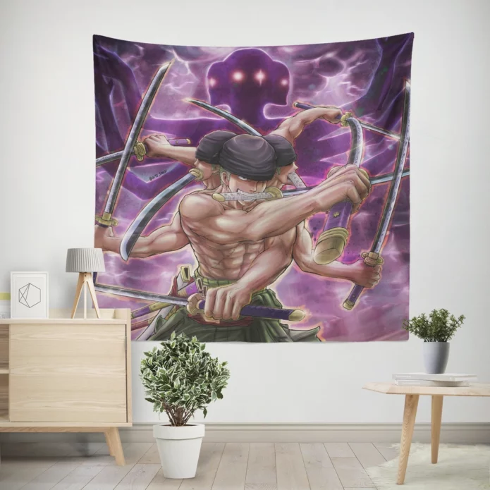 Roronoa Zoro One Piece Odyssey Anime Wall Tapestry