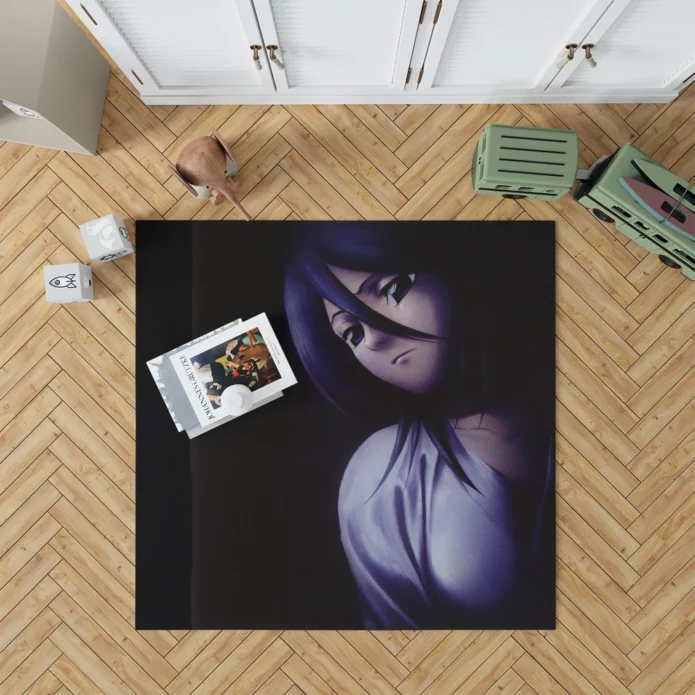 Rukia Battle Unleashing Power Anime Rug