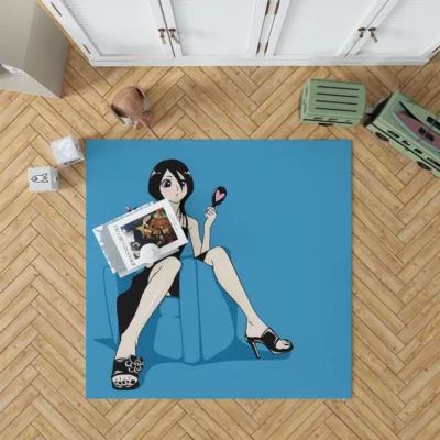 Rukia Kuchiki Bleach Adventure Anime Rug