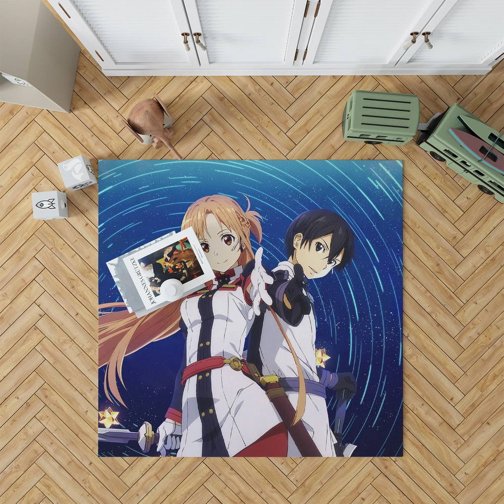 SAO Ordinal Scale Asuna And Kirito Movie Anime Rug