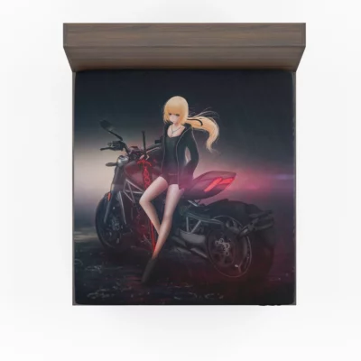 Saber Alter Fate Dark Enigma Anime Fitted Sheet