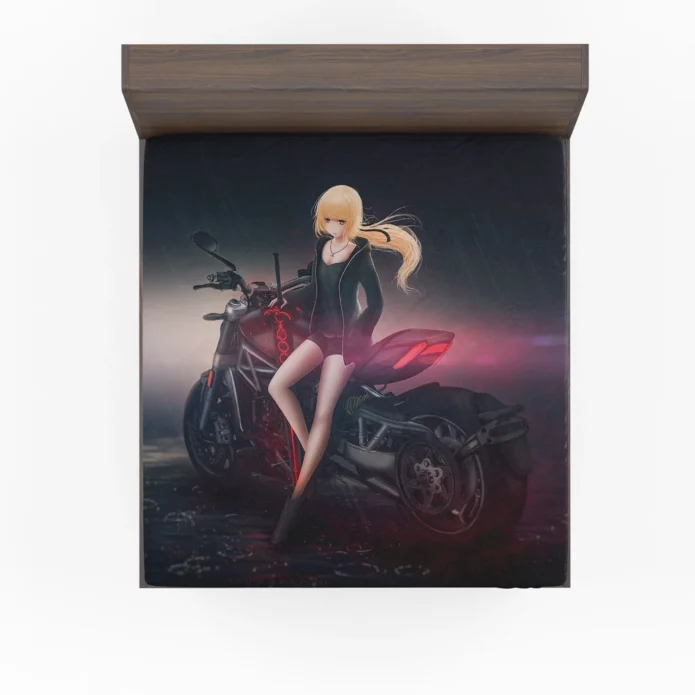 Saber Alter Fate Dark Enigma Anime Fitted Sheet