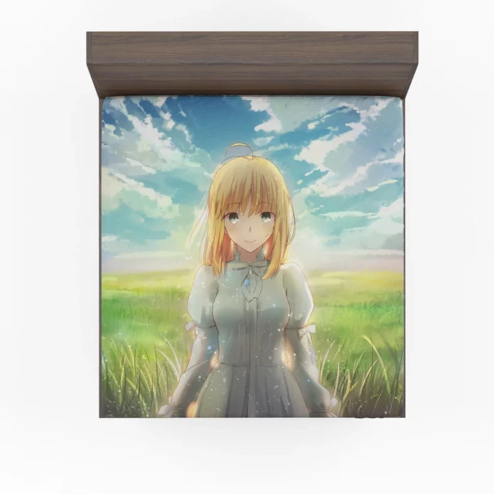 Saber Chronicles Fate Stay Night Saga Anime Fitted Sheet