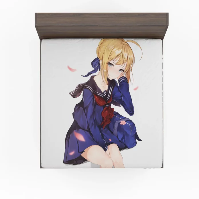 Saber Destiny A Fate Grand Order Tale Anime Fitted Sheet