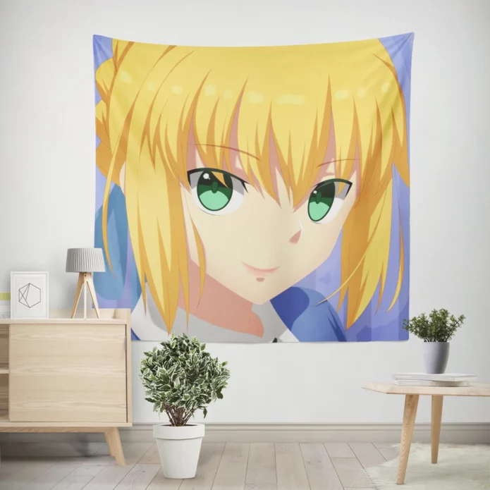 Saber Epic Quest Fate Stay Night Odyssey Anime Wall Tapestry