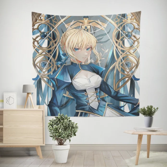 Saber Fate Unveiled Fate Stay Night Adventure Anime Wall Tapestry