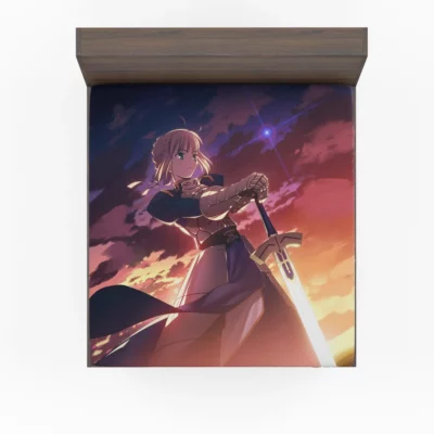 Saber Legacy Fate Stay Night Chronicles Anime Fitted Sheet