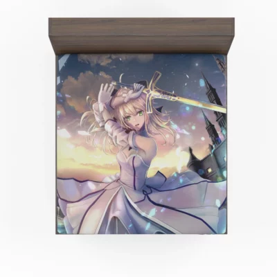 Saber Lily Grand Order Fate Chronicles Anime Fitted Sheet