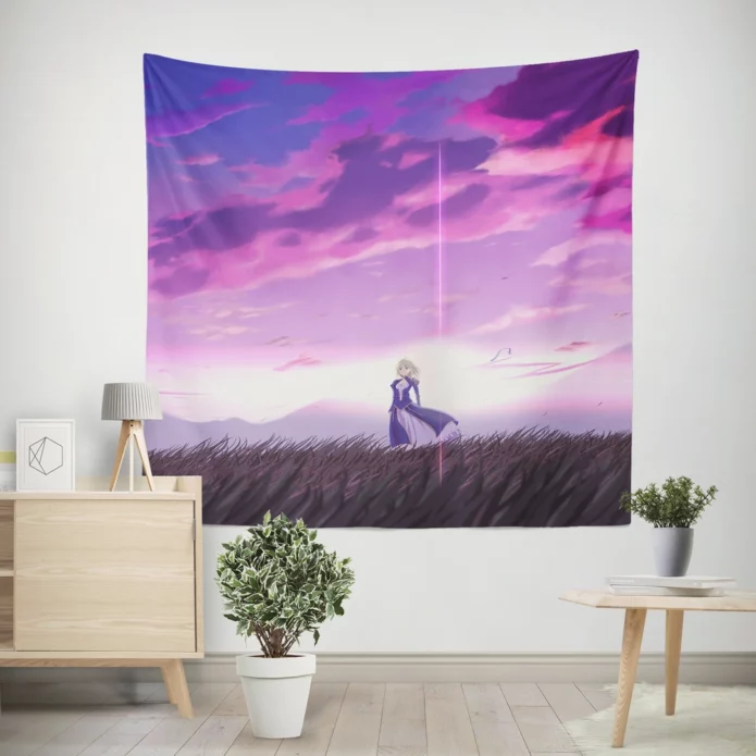 Saber Odyssey Fate Stay Night Quest Anime Wall Tapestry