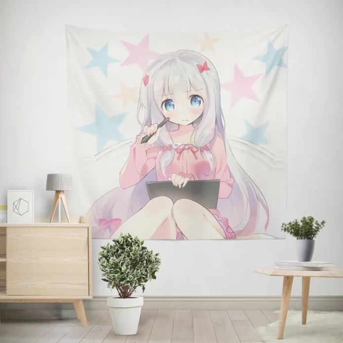 Sagiri Izumi Fanart Eromanga Sensei Anime Wall Tapestry