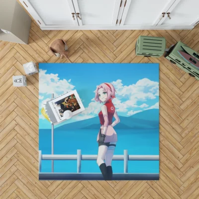 Sakura Haruno Naruto Growth and Grace Anime Rug