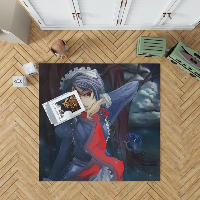 Sakuya Izayoi Moonlit Night Guardian Anime Rug