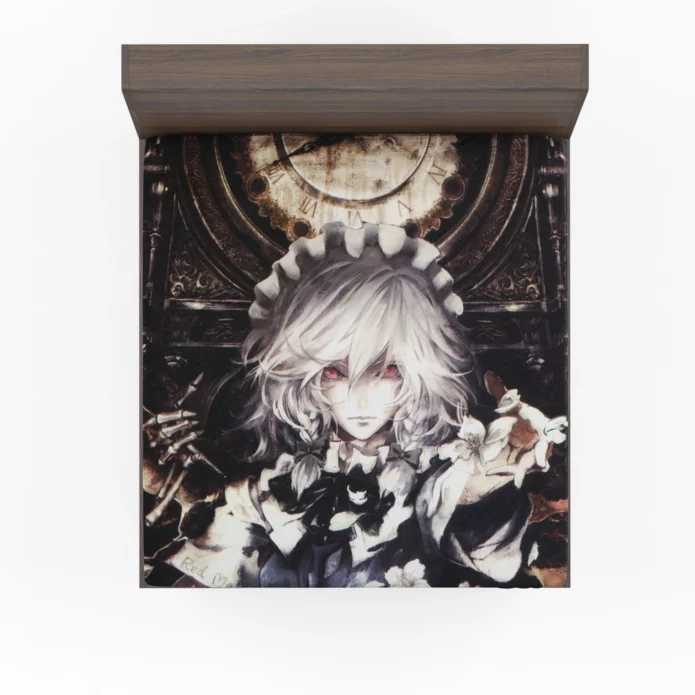 Sakuya Izayoi Touhou Time Manipulator Anime Fitted Sheet