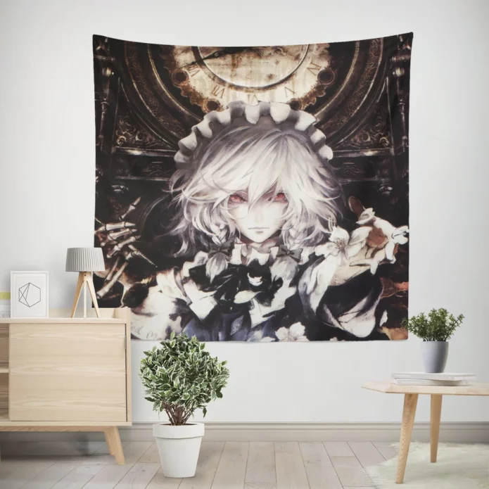 Sakuya Izayoi Touhou Time Manipulator Anime Wall Tapestry