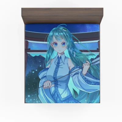 Sanae Kochiya Touhou Blessing Anime Fitted Sheet