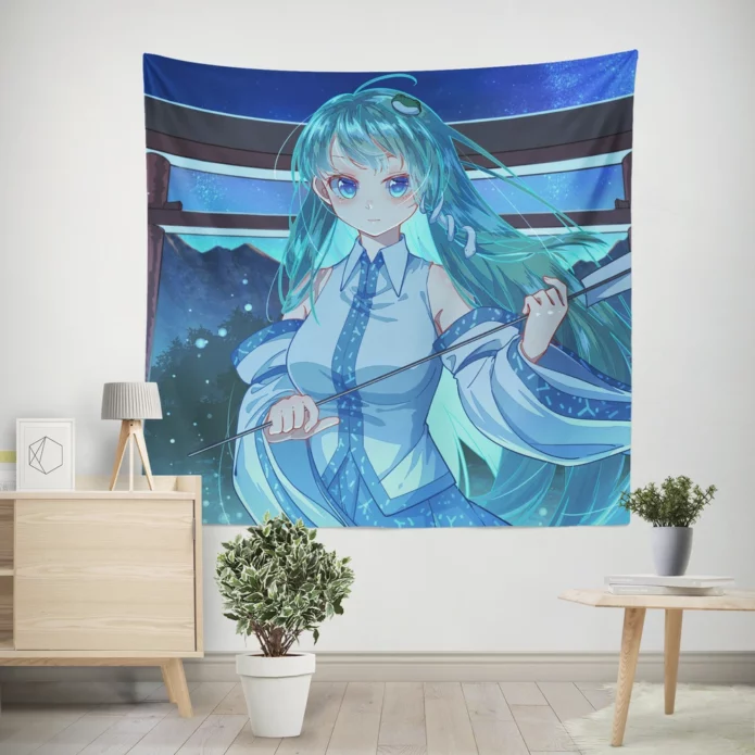 Sanae Kochiya Touhou Blessing Anime Wall Tapestry