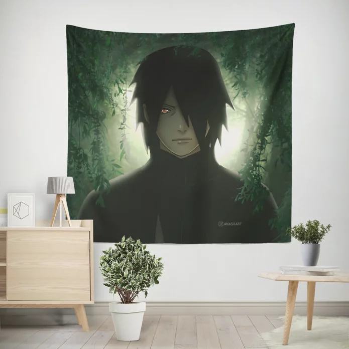 Sasuke Redemption Naruto Rival Returns Anime Wall Tapestry