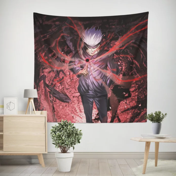 Satoru Gojo Infinity Master Anime Wall Tapestry