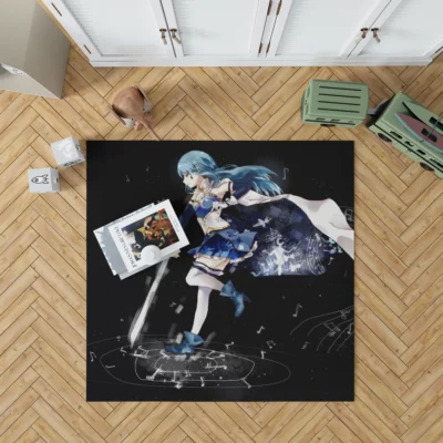 Sayaka Miki Emotions in Madoka Magica Anime Rug