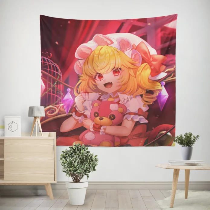 Scarlet Magic Flandre Touhou Quest Anime Wall Tapestry