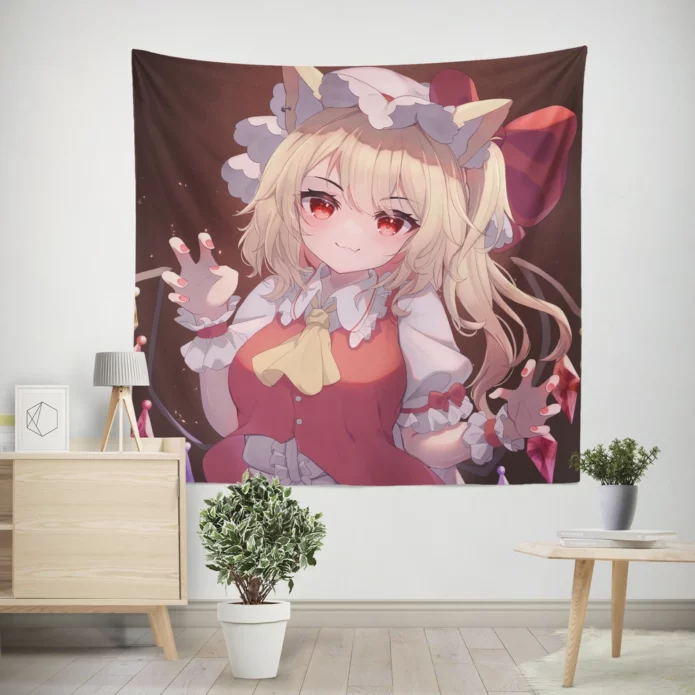 Secrets Of Gensokyo Flandre Power Anime Wall Tapestry