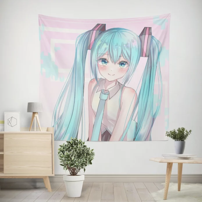 Serenade Of Hatsune Miku Anime Vocaloid Wall Tapestry